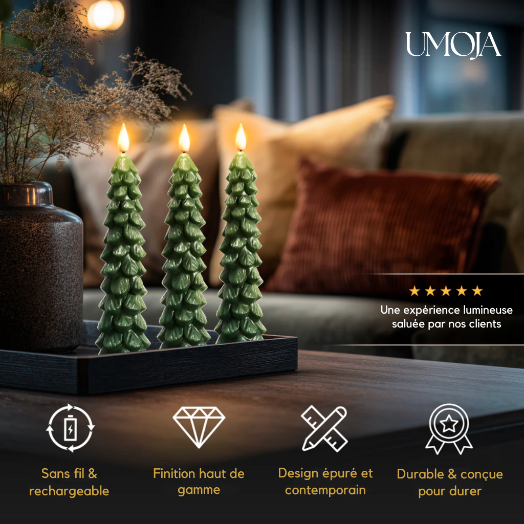 Bougies LED HIVÉA ( set de 3 )